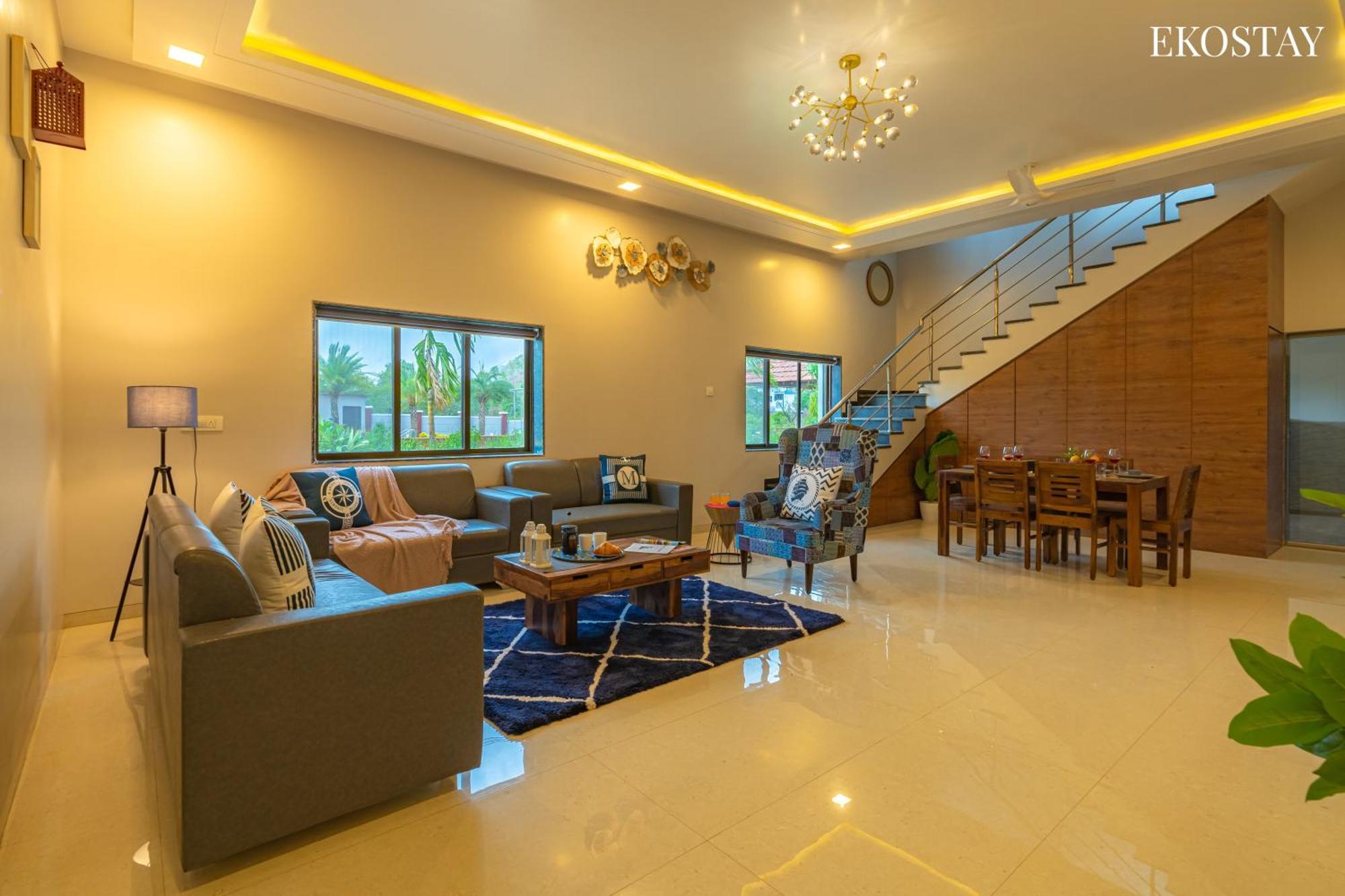 Ekostay Gold Palm Estate I Cricket Turf I Rain Dance I 2 Acre Property Карджат Экстерьер фото