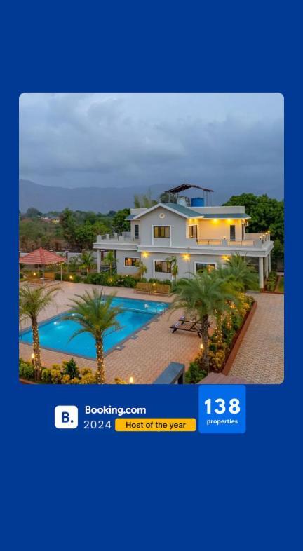 Ekostay Gold Palm Estate I Cricket Turf I Rain Dance I 2 Acre Property Карджат Экстерьер фото